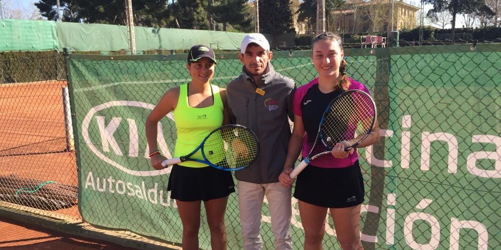 Andrea Palazón ,Silvia Alejo y Antonio Gracia Final Junior F Volkl